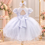 Vestido Menina Bonita Bebe Alice Cecília Branco