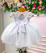 Vestido Menina Bonita Bebe Alice Cecília Branco