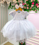 Vestido Menina Bonita Bebe Alice Valentina Branco