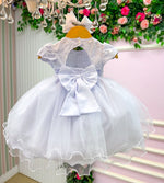 Vestido Menina Bonita Bebe Alice Valentina Branco