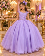 Vestido Bella Child Longo Manuela Lilas