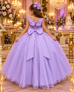 Vestido Bella Child Longo Manuela Lilas