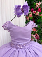Vestido Bella Child Longo Manuela Lilas