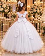 Vestido Bella Child Longo Manuela Branco