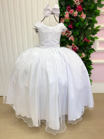 Vestido Bella Child Longo Manuela Branco