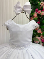 Vestido Bella Child Longo Manuela Branco