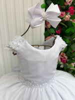 Vestido Bella Child Longo Manuela Branco