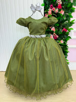 Vestido Marie Longo Heloisa Verde Militar
