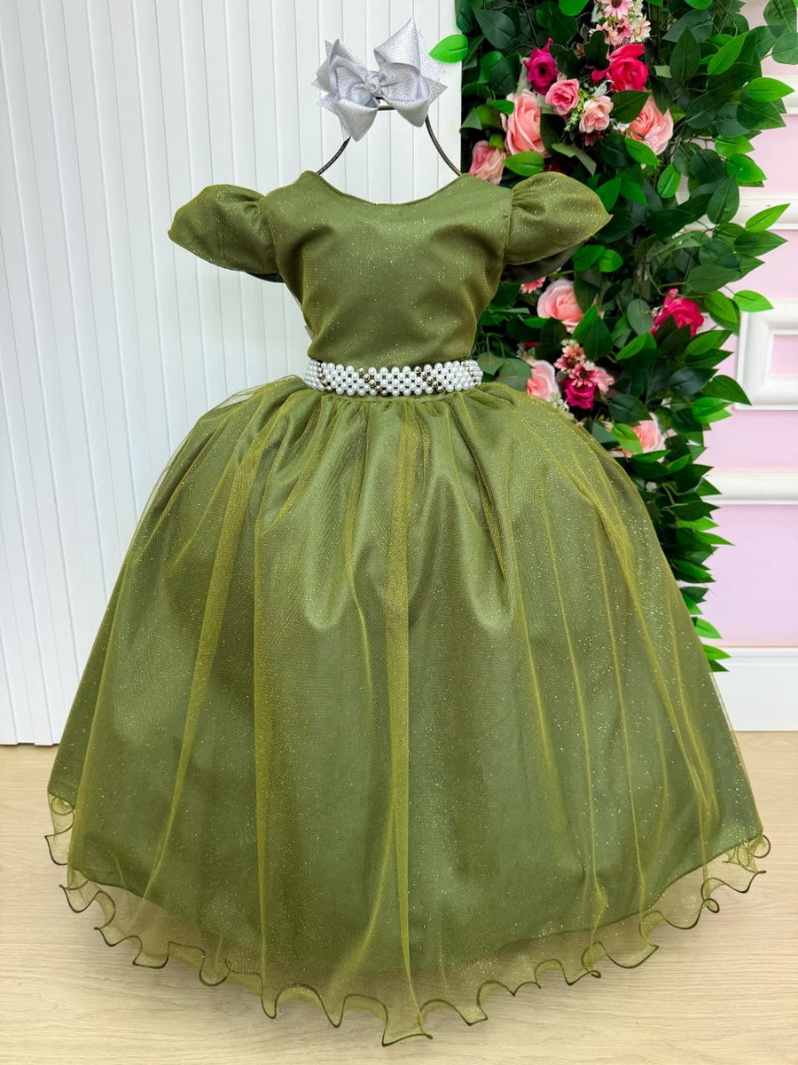 Vestido Marie Longo Heloisa Verde Militar