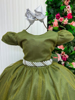 Vestido Marie Longo Heloisa Verde Militar