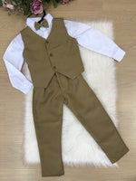 Conjunto Miss Cherry Social Leonardo Colete Verde Militar Modelo 2