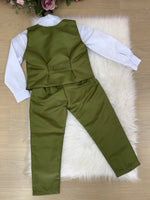 Conjunto Miss Cherry Social Leonardo Colete Verde Oliva
