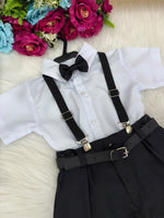 Conjunto Miss Cherry Henry Suspensorio Preto