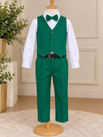 Conjunto Miss Cherry Social Leonardo Colete Verde Bandeira