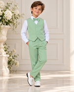 Conjunto Miss Cherry Social Leonardo Colete Verde Menta