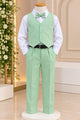 Conjunto Miss Cherry Social Leonardo Colete Verde Menta